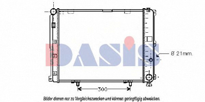 AKS DASIS 120044n -  Радиатор, охлаждение двигателя